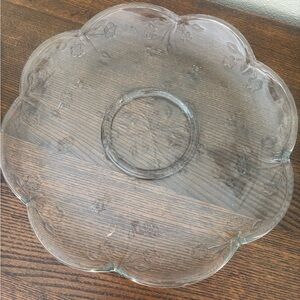 Vintage Anchor Hocking Savannah Clear 12" Crystal Veggie Tray